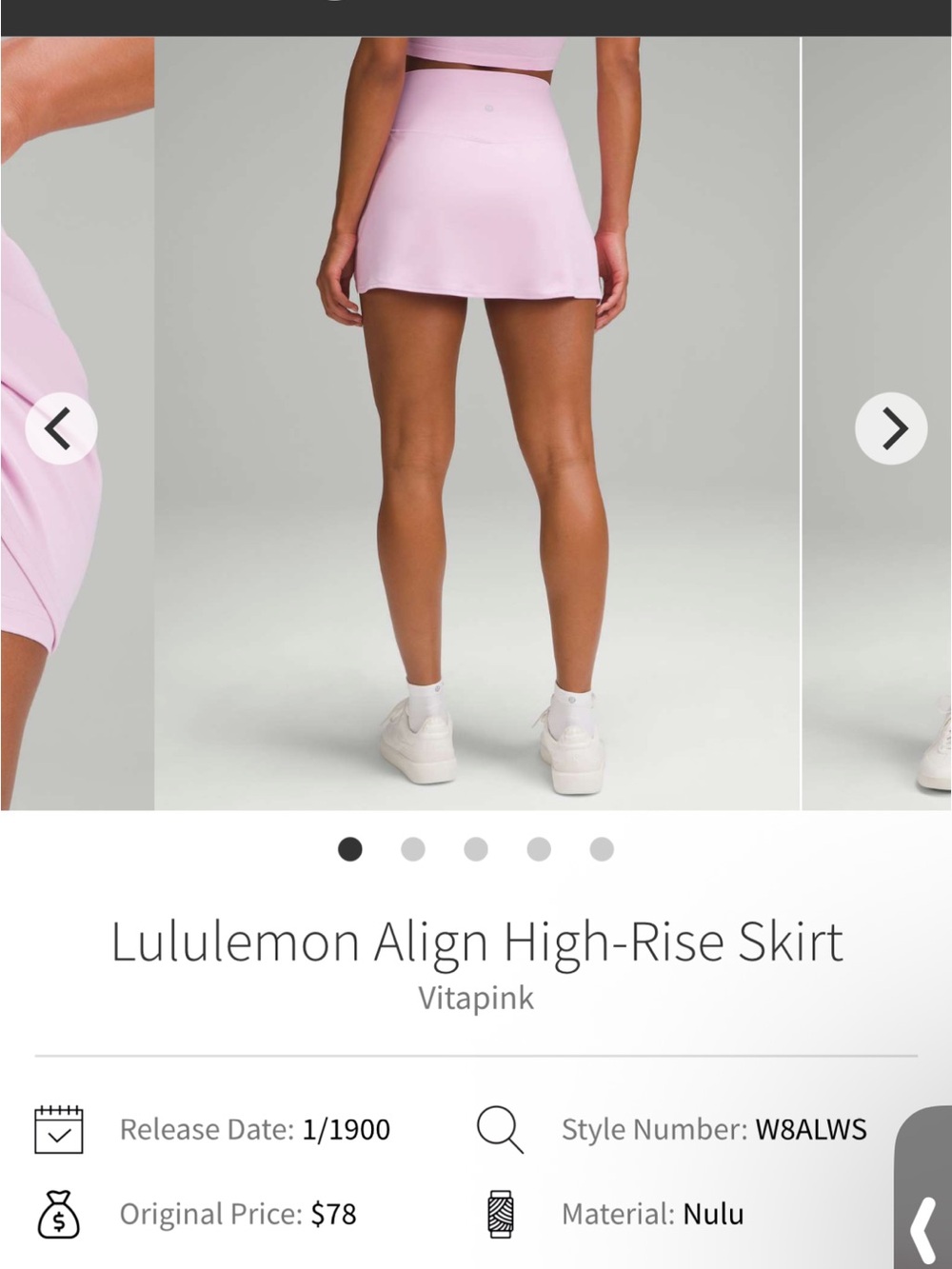 lululemon athletica Align High-Rise Skirt - Vitapink